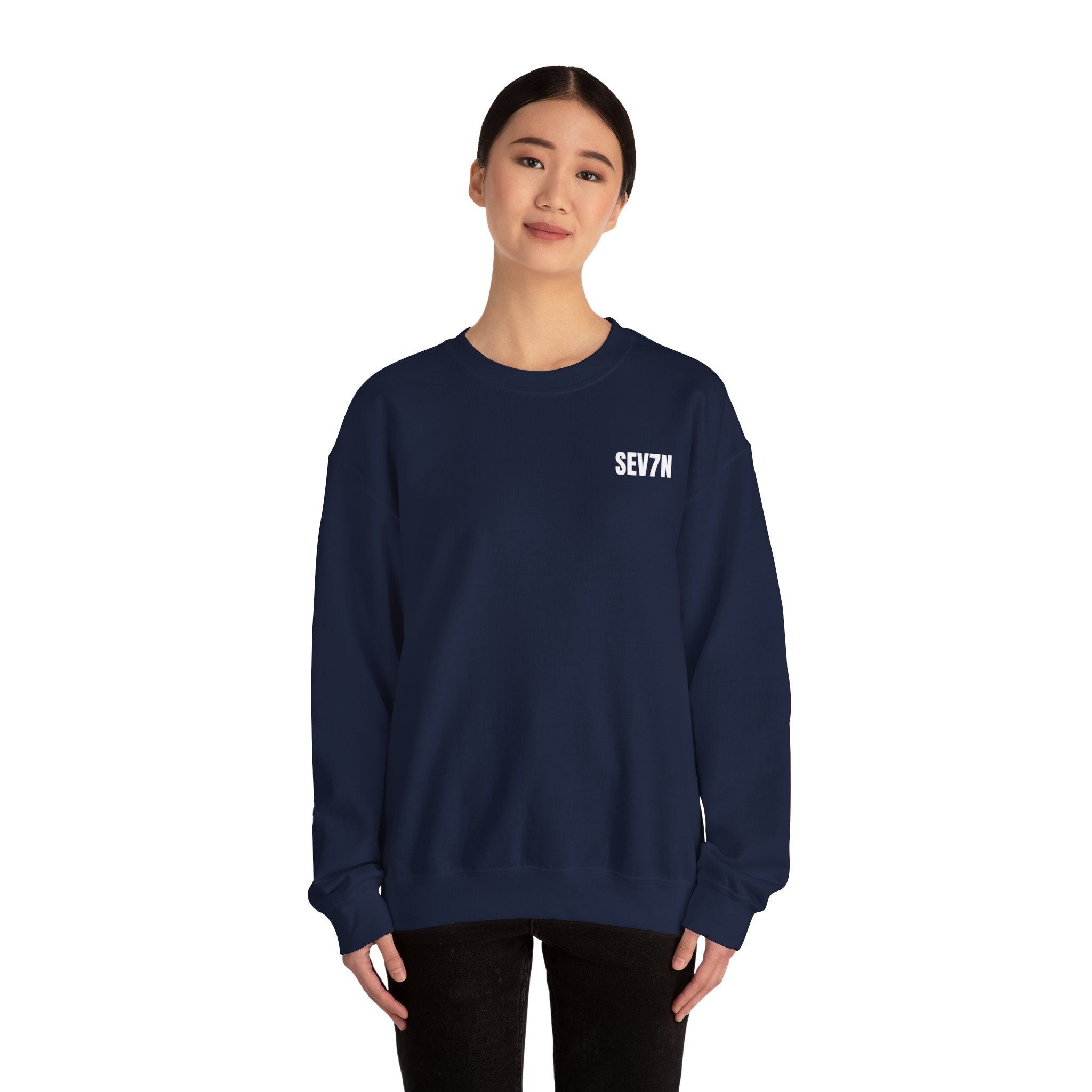 SEV7N Minimalist Crewneck Sweatshirt – Clean Streetwear Essential