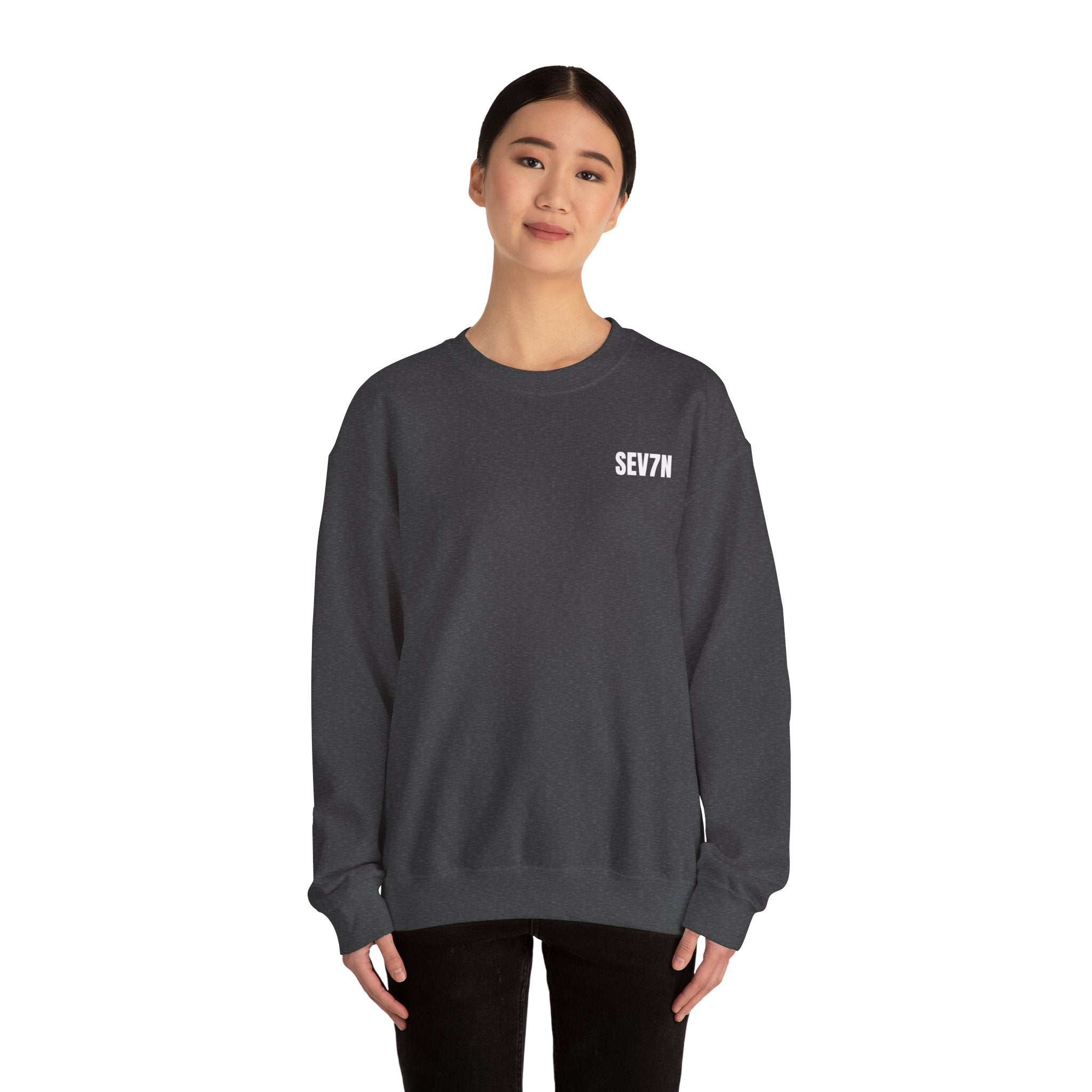 SEV7N Minimalist Crewneck Sweatshirt – Clean Streetwear Essential