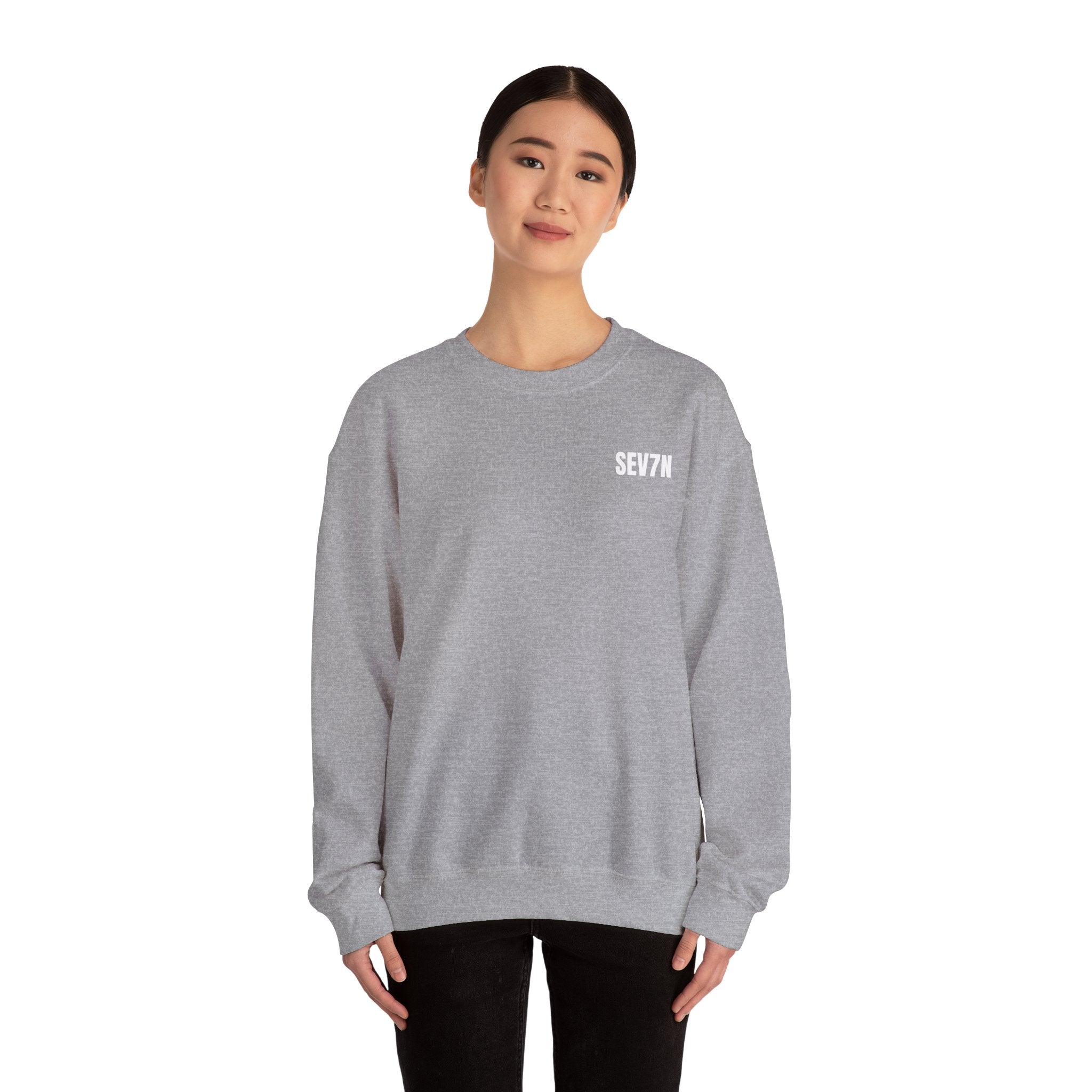 SEV7N Minimalist Crewneck Sweatshirt – Clean Streetwear Essential