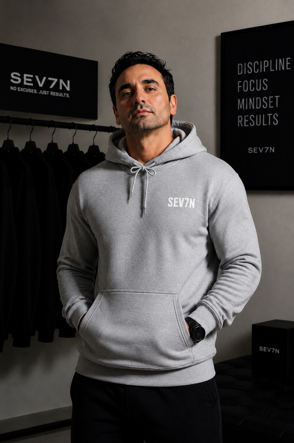 SEV7NWEAR Signature Hoodie – Premium Stickerei